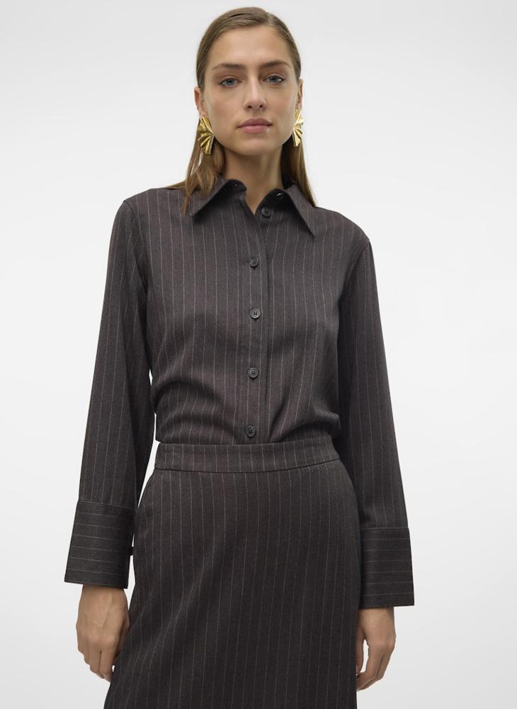 VERO MODA - Stripes Button Down Shirt - Image 1