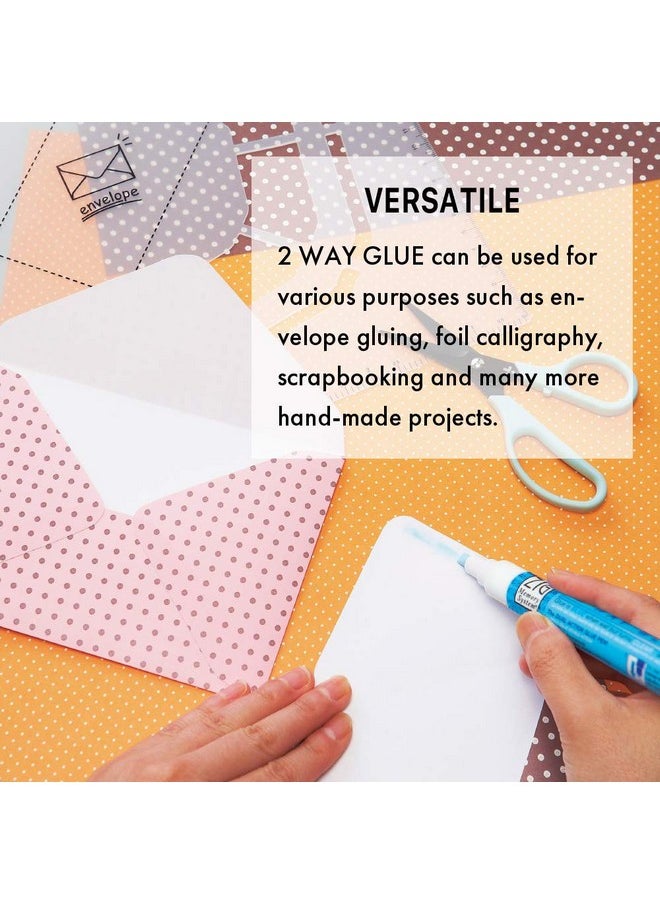 Zig - Etake Zig Corporation 2-Way Glue Pen 3P, Chisel Tip - Image 1