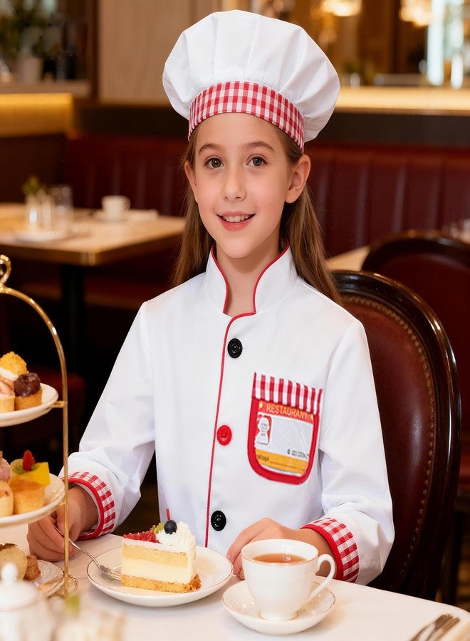 Davsolly Career Day Costume for Kids Chef Costume for Boys Girls Cooking Play Halloween 100th day of School - Image 5