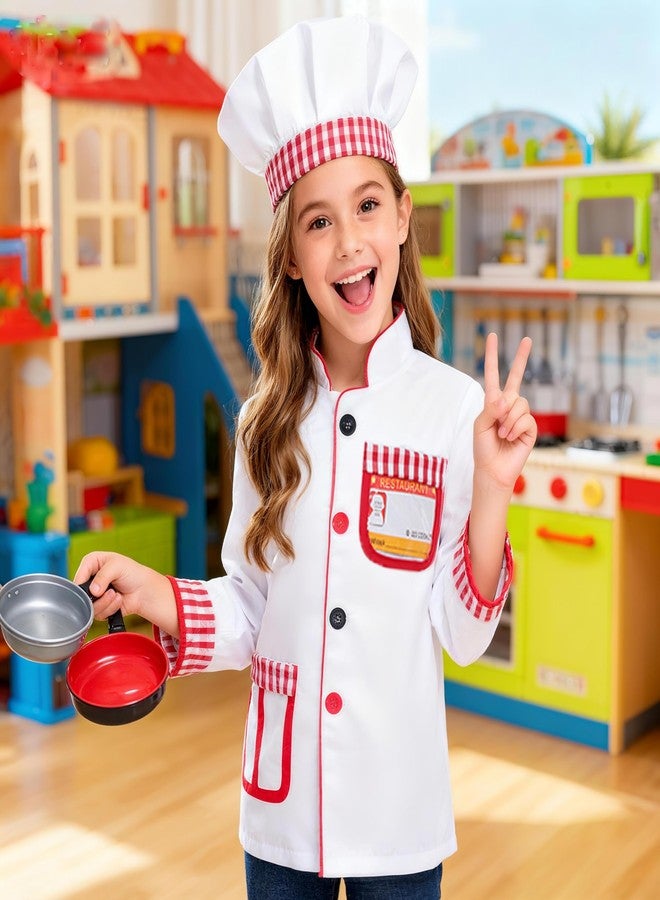 Davsolly Career Day Costume for Kids Chef Costume for Boys Girls Cooking Play Halloween 100th day of School - Image 4