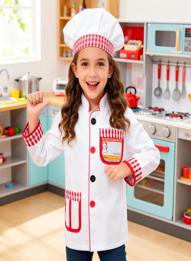 Davsolly Career Day Costume for Kids Chef Costume for Boys Girls Cooking Play Halloween 100th day of School - Image 2