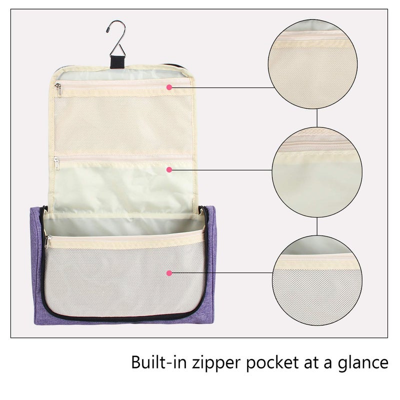 Teamoy Travel Storage Bag Compatible with Dyson Airwrap Styler, Portable Travel Organizer for Airwrap Styler and Attachments, Purple - Image 3