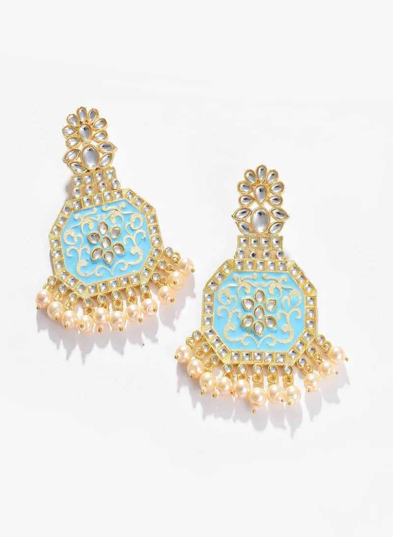 SOHI Contemporary Artificial Drop Earring Jewellery