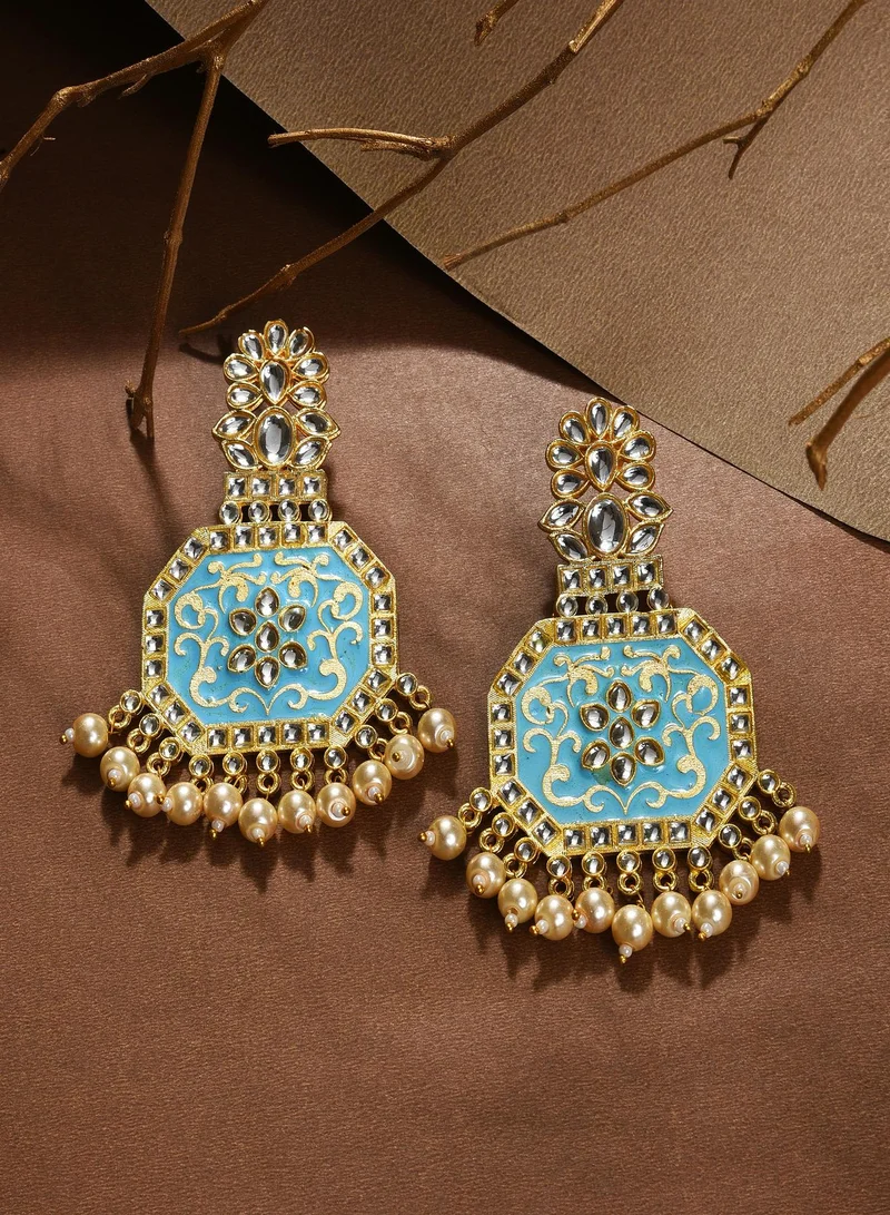 SOHI Contemporary Artificial Drop Earring Jewellery