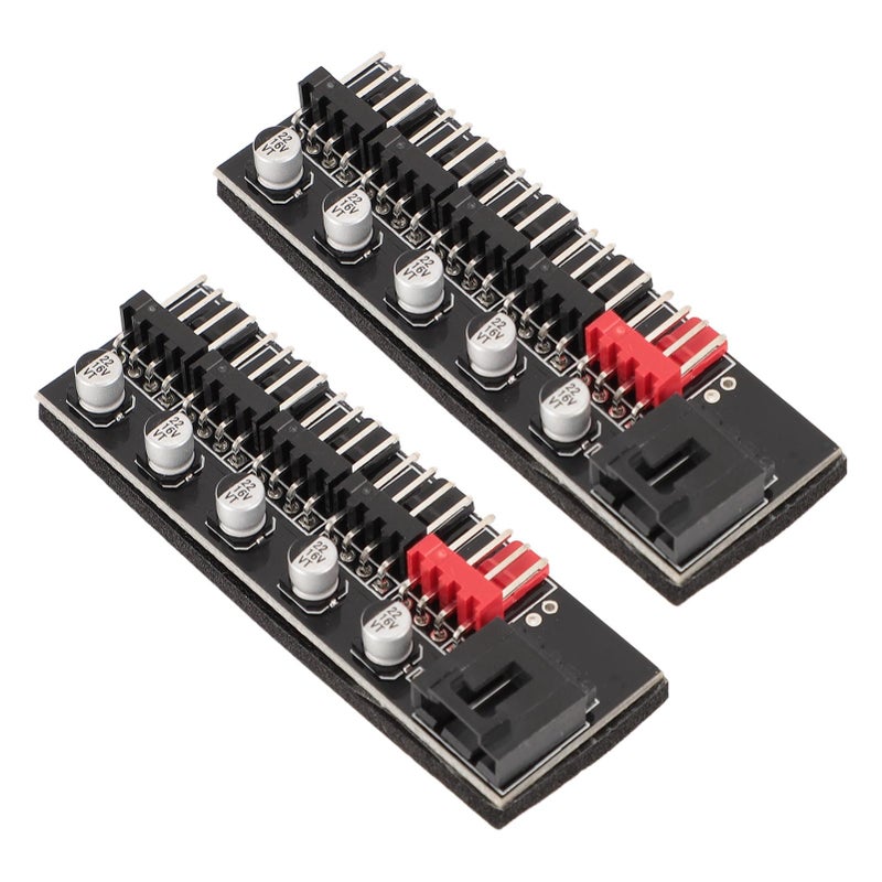 PWM Fan Hub 12V 4 Pin for PC CPU Cooling with 5 3 Pin and 4 Pin Connectors - Image 5