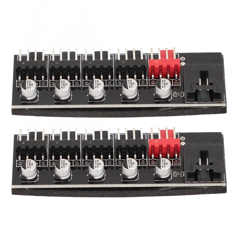 PWM Fan Hub 12V 4 Pin for PC CPU Cooling with 5 3 Pin and 4 Pin Connectors - Image 4