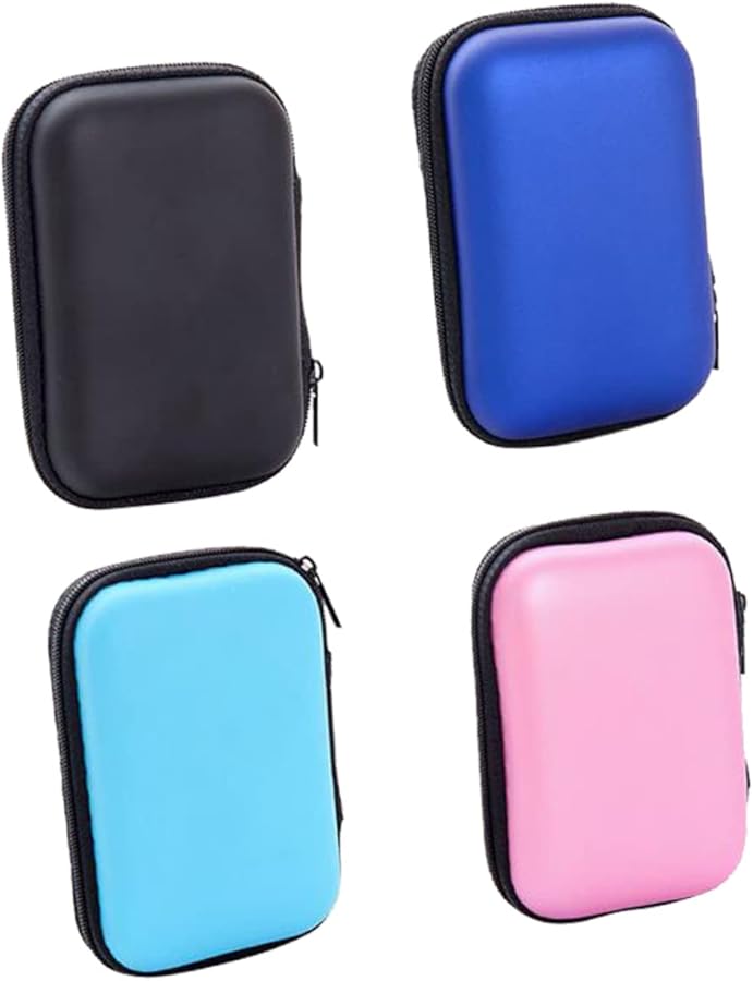 Small Zipper Cable Storage Bag for Travel Organizer Random Color Rectangular Pouch - Image 1