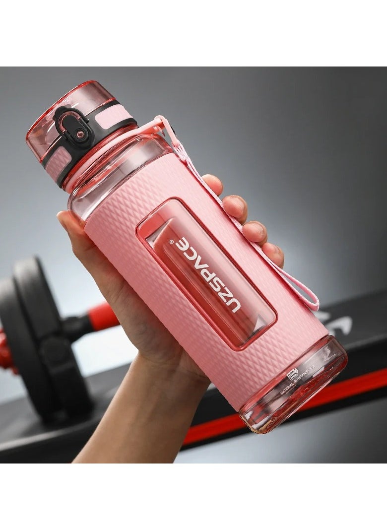 UZSPACE Bpa Free Sports Water Bottles Portable Tritan Plastic Gym Drink Bottle Anti-Fall Leakproof Large Capacity Fitness Kettle 