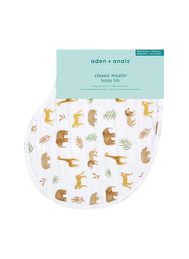 ايدن + أناي Essentials Cotton Muslin Baby Burpy Bib Tanzania - Great Migration