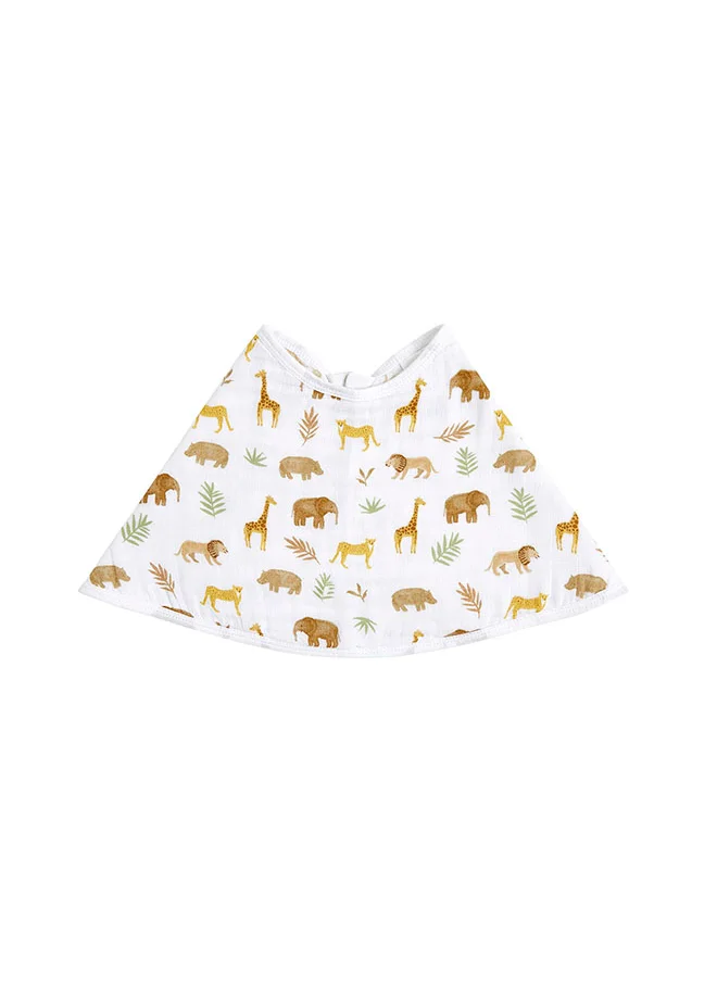 aden + anais Essentials Cotton Muslin Baby Burpy Bib Tanzania - Great Migration