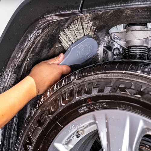 Chemical Guys ACCG09 Wheel Works Medium Duty Wheel & Body Brush, (Safe for Cars, Trucks, SUVs, RVs, Motorcycles, & More) Gray - Image 5