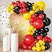 MEBAY Red Black Yellow Balloon Garland Arch Kit 155Pcs Latex Balloons Different Size 18 12 10 5 inch for Cartoon Game Baby Shower Birthday Party Supplies - Image 2
