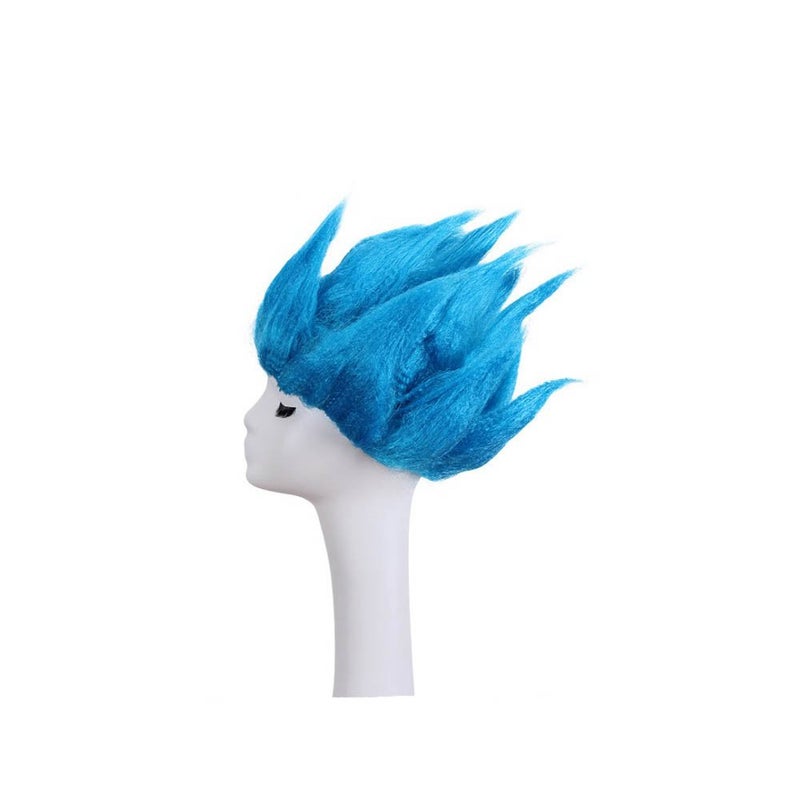 BoMing Man's Cosplay Wigs for Halloween Costume Wig (Blue) - Image 4