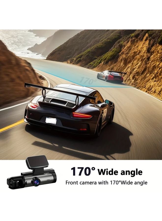 3 Channel 1080P Dash Cam D50S Front 1080P Inside 720P Rear 720P Car Video Recorder With 24H Parking Mode And Free 32GB SD Card - Image 5