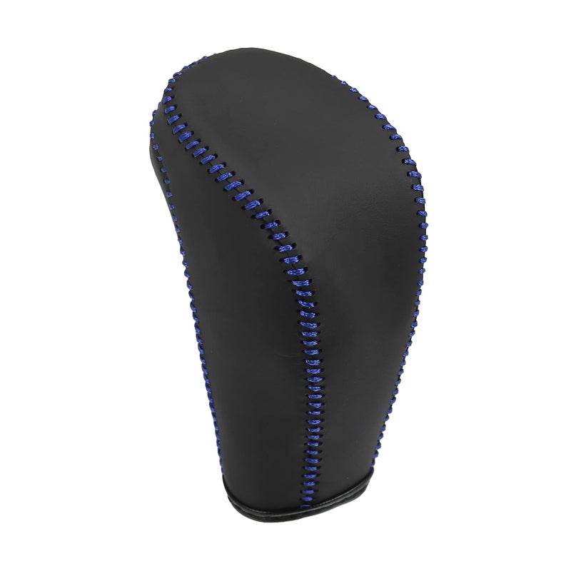 X AUTOHAUX Car Gear Shift Knob Cover Protector with Blue Thread for Chevrolet Cruze 20112015 Aveo 20072011