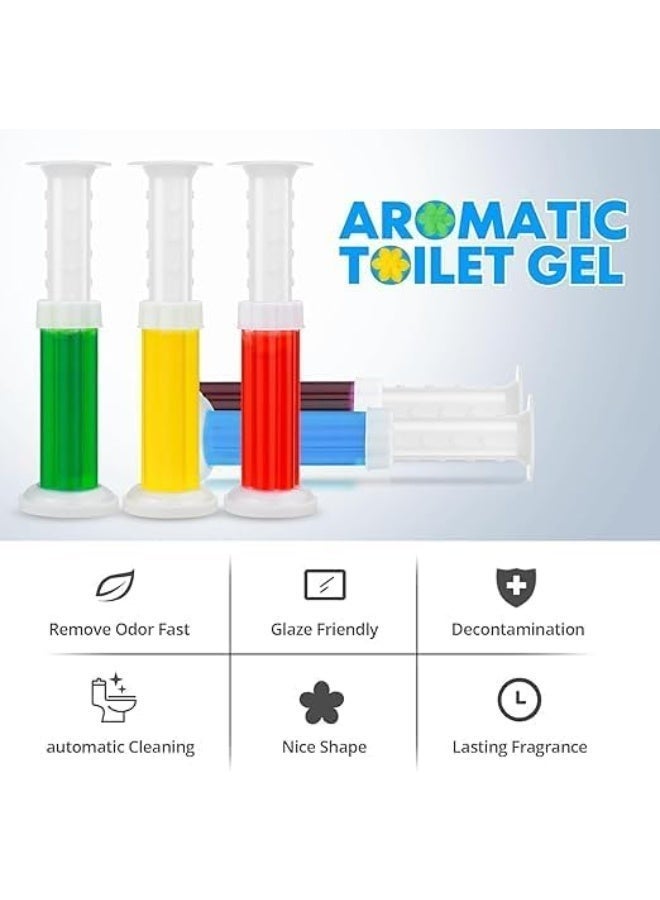 جل تنظيف المرحاض برائحة الورد 2 عبوة – أختام تنظيف تلقائي تدوم طويلاً – 10 أختام لكل أنبوبة – حتى 150 استخدام – عبوتين - Image 5