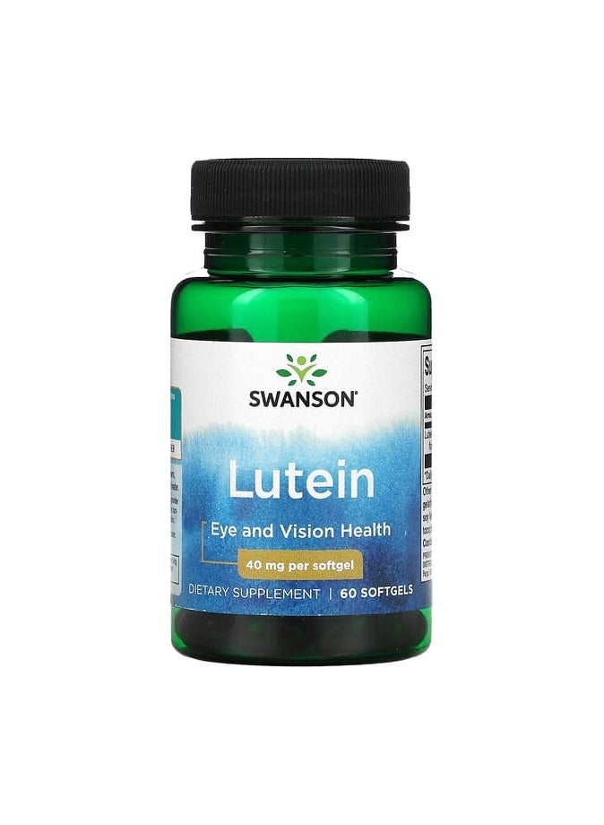 Lutein, 40 mg, 60 Softgels