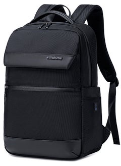 ARCTIC HUNTER B00671 15.6-inch Laptop Business Casual Multifunction Backpack Waterproof Unisex Computer Bag Black  - Image 1