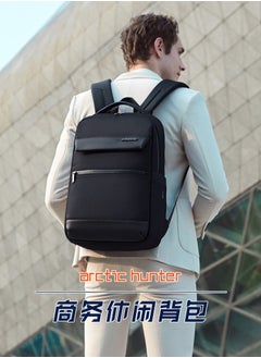 ARCTIC HUNTER B00671 15.6-inch Laptop Business Casual Multifunction Backpack Waterproof Unisex Computer Bag Black  - Image 2