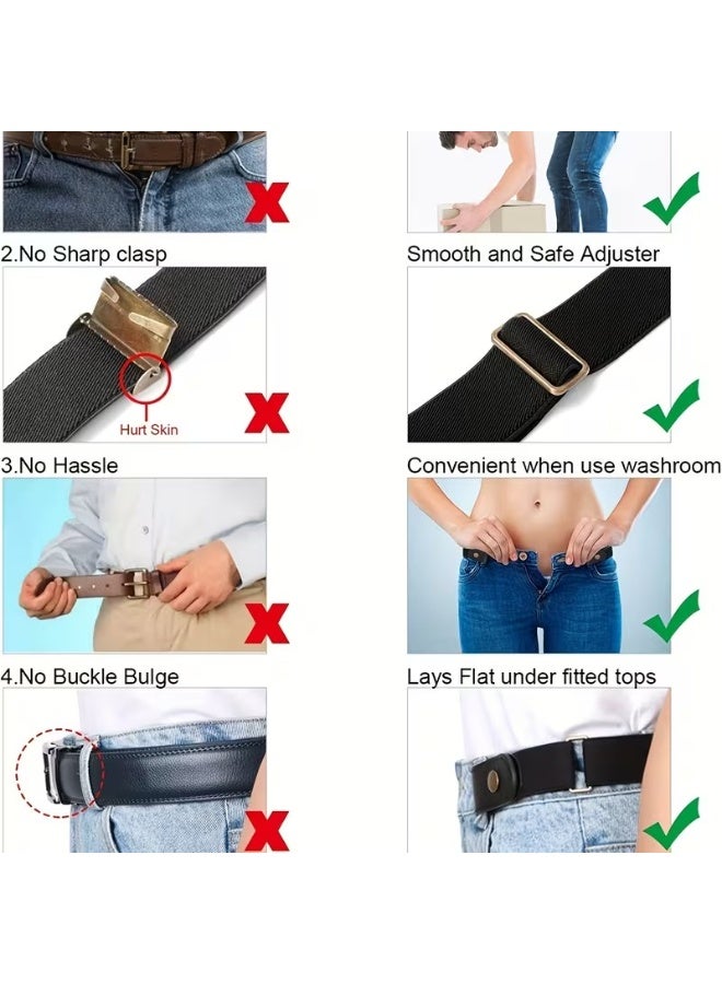 Goolsky [Invisible Belt] Adjustable No-Hole Invisible Waist Belt | 1pc | Elastic | No-Slip, Hand Washable | Waist Tightener | Men & Women, Casual | Comfort Fit - Image 5