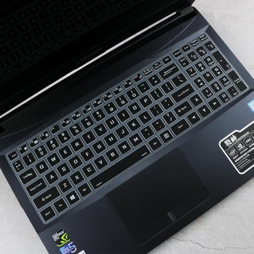 RAYA Silicone Keyboard Skin Cover for Acer ALG [ AL15G-52 / AL15G-53 ] Gaming Laptop, Acer Aspire 7 [A715-79G] and Acer Aspire Lite [ AL15-41 / AL15-53 ] Laptops (Black) - Image 1