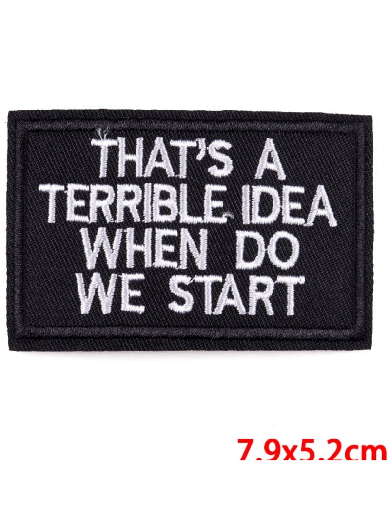 Project Nomad Project Nomad Velcro Hook Patch, Tacti-Cool FUNNY  Collection, Funny 6  for bag/vest, tech gadgets for kids & adults, for school backpack, for pencil case, for gym bag, gift for men/women 7.9x5.2  - Image 1
