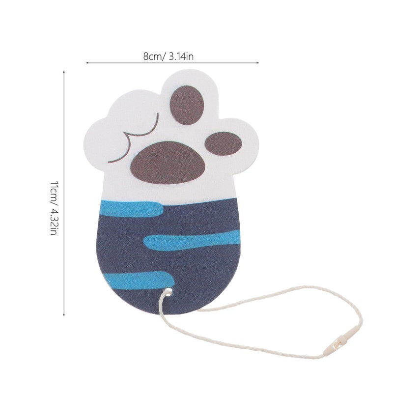 Reusable Soft Absorbent Cat Paw Kitchen Sponges Navy Blue With Hanging Lanyard - Image 3