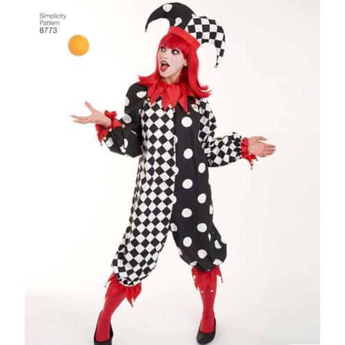 Simplicity 8773 Adult Clown Costume Sewing Pattern, Sizes XS-XL - Image 4
