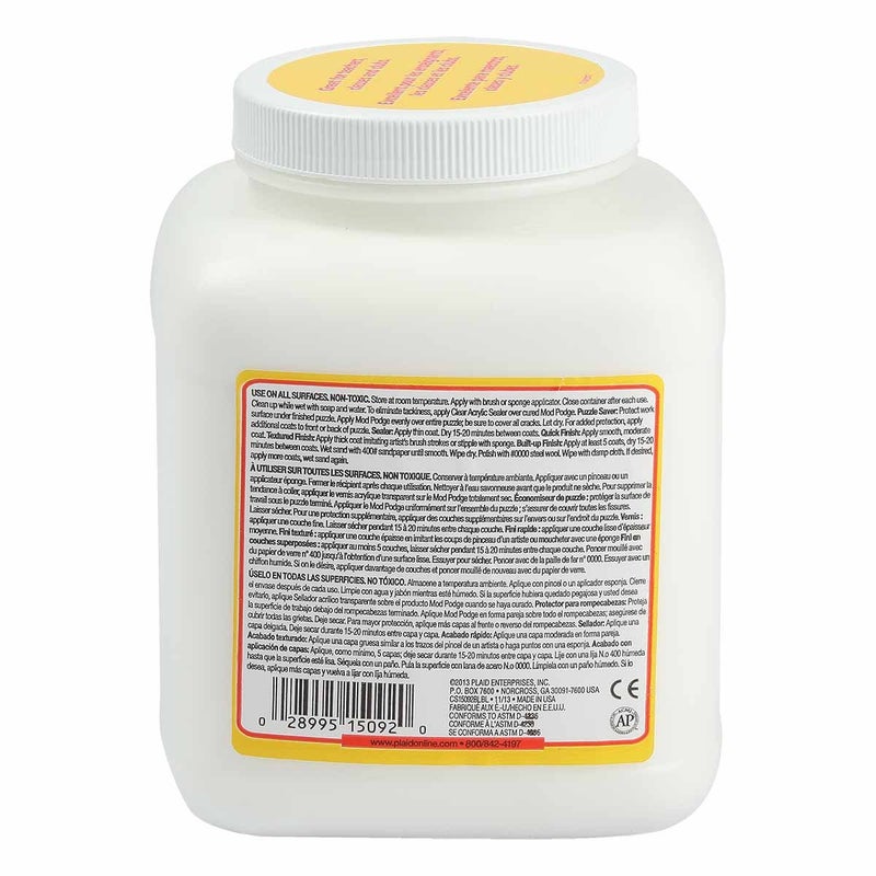 Mod Podge Matte Sealer, Glue & Finish: All-in-One Craft Solution- Quick Dry, Easy Clean, for Wood, Paper, Fabric & More. Non-Toxic - Craft with Confidence, Made in USA, 64 oz., Pack of 1 - Image 3