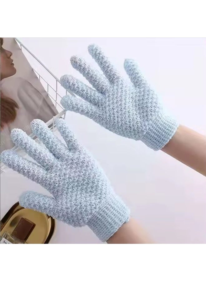 YJ Deep Cleansing Exfoliating Bath Gloves - Heavy-Textured Nylon Shower Scrub for Dead Skin Removal - Machine Washable with Hanging Loop - Image 1