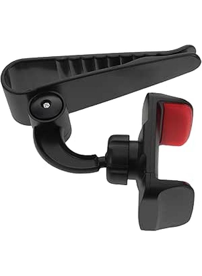Red Universal Car Phone Holder Sun Visor Mount 360 Rotatable For Navigation Live Streaming - Image 1