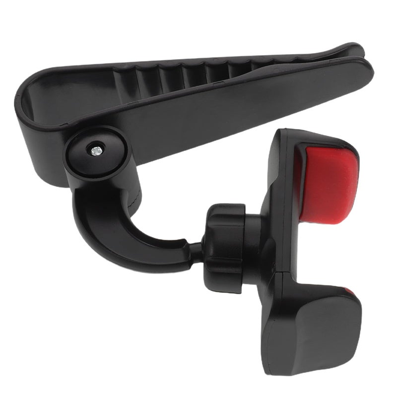 Red Universal Car Phone Holder Sun Visor Mount 360 Rotatable For Navigation Live Streaming - Image 2