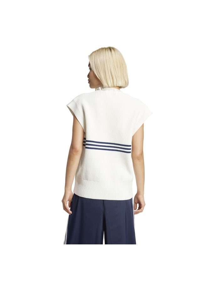Adidas adidas KNITTED VEST White Originals Women JACKETS  - Image 3
