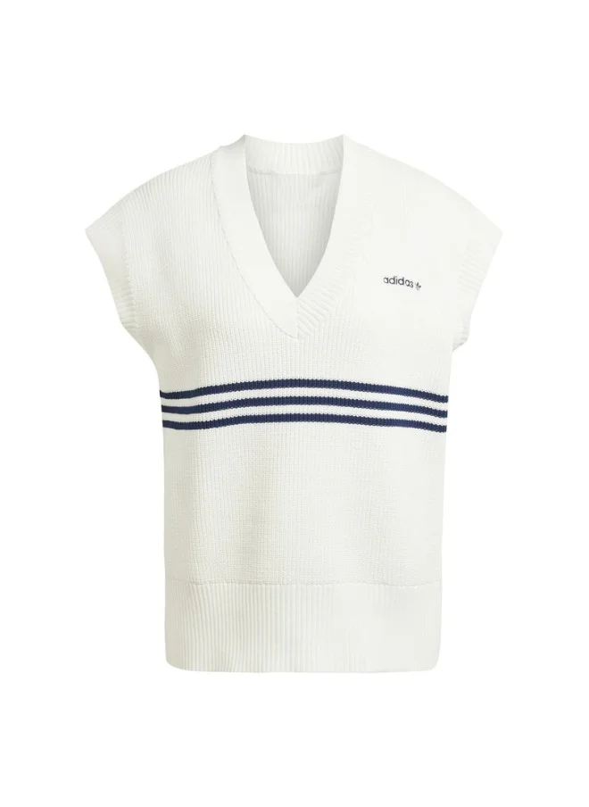 Adidas adidas KNITTED VEST White Originals Women JACKETS