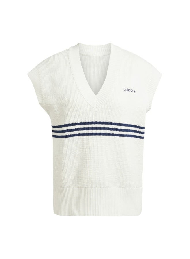 Adidas adidas KNITTED VEST White Originals Women JACKETS  - Image 1