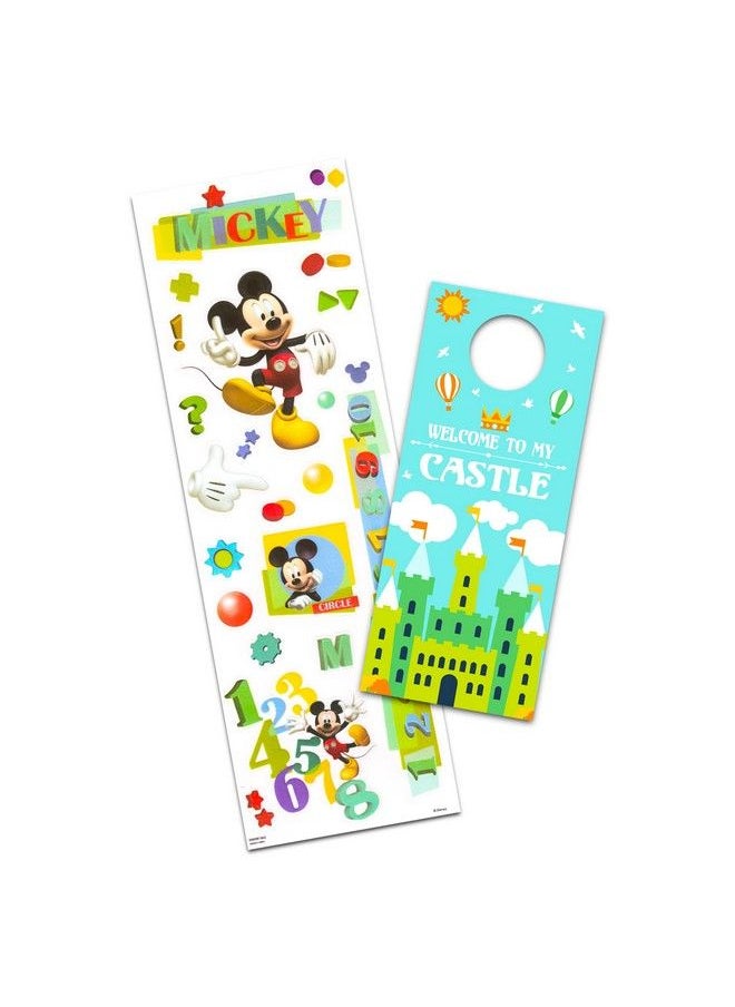 Classic Disney - Mickey And Friends Mini Figures 5 Pack Toy Bundle With Cupcake Topper Figurines Including Mickey Minnie More Plus Stickers (Disney Party Supplies) - Image 1