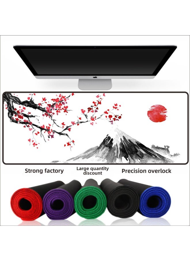 Generic - Shortcut Mouse Pad Cute Girl Landscape Keyboard Cartoon Computer Dirty Table Pad-Color:2mm Thickness-Pattern:800*300mm Five-stroke Shortcut Keys - Image 1