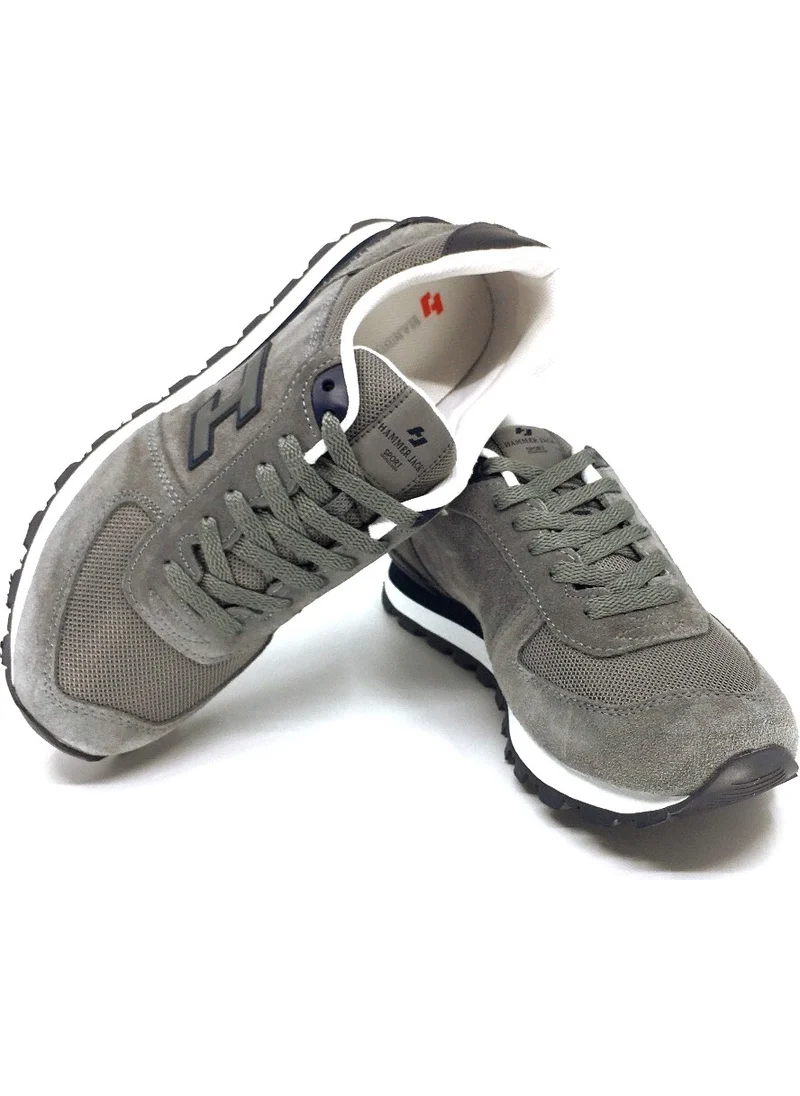 Hammer Jack Hammerjack Peru 102-19250 Gray Suede Leather Sneakers Shoes