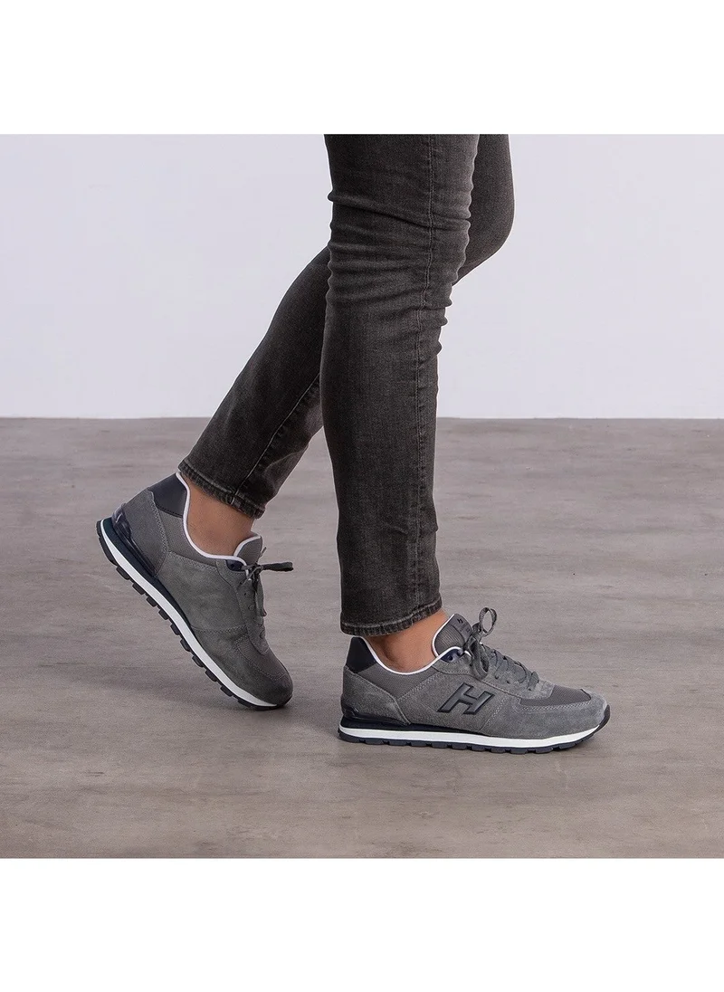 Hammer Jack Hammerjack Peru 102-19250 Gray Suede Leather Sneakers Shoes