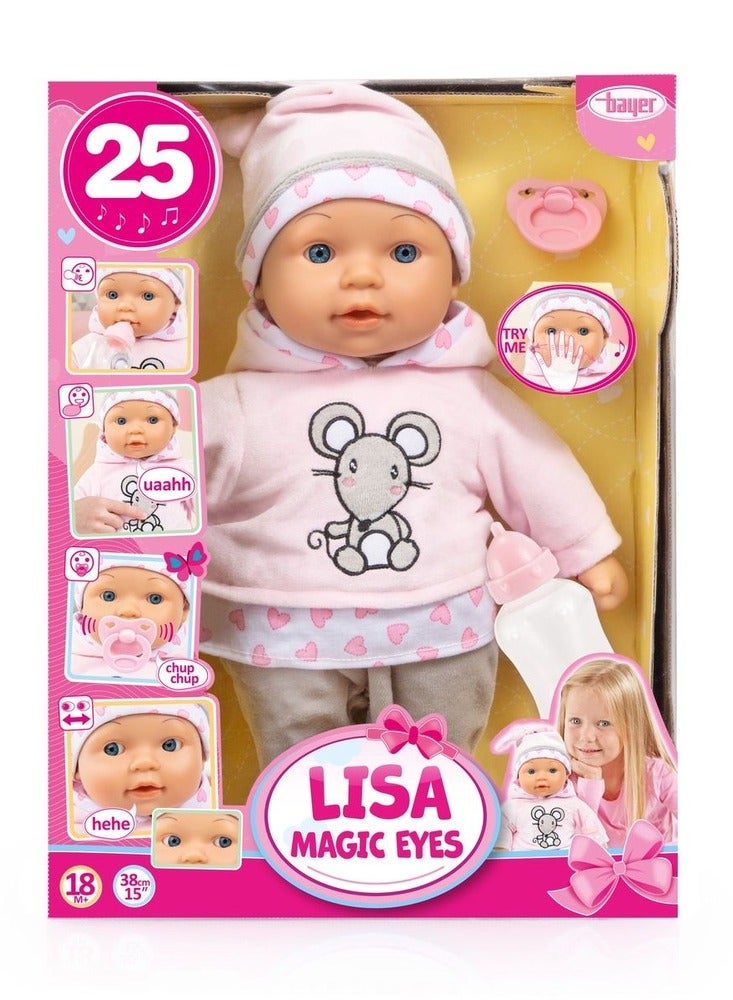 Bayer Lisa Magic Eyes 38 cm - 93844AA  - Image 1