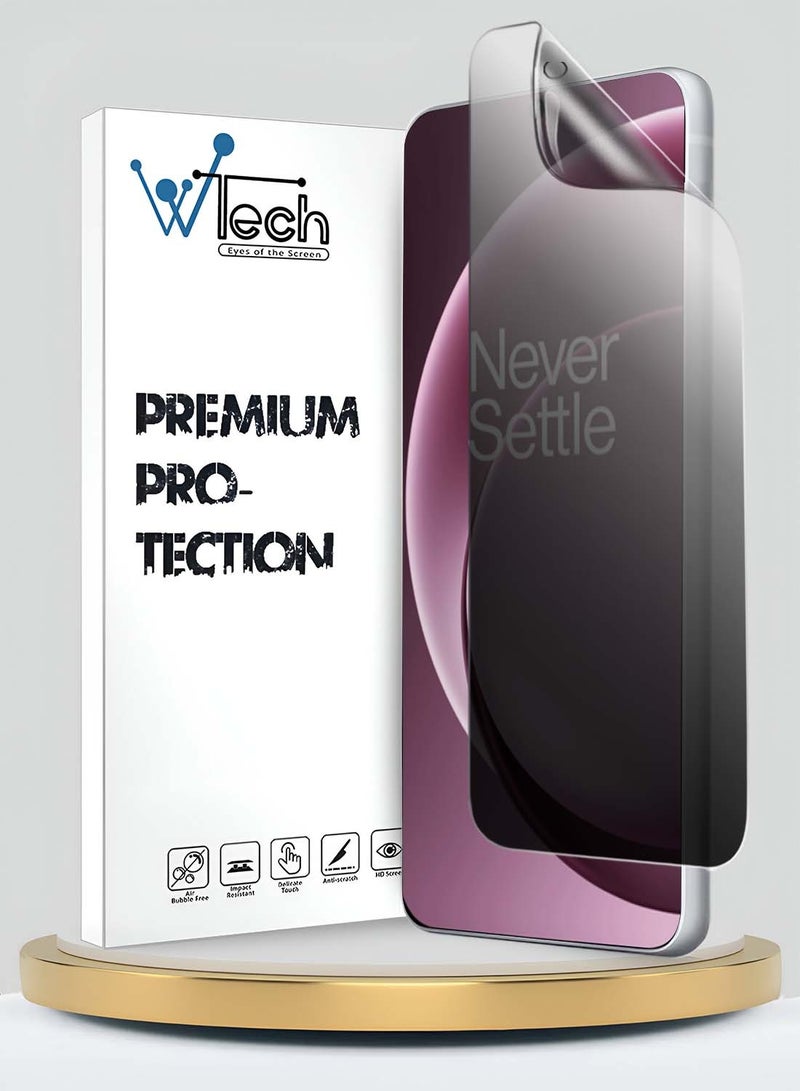 Wtech OnePlus 15 5G 2025 Premium Hydrogel Anti Spy / Anti Privacy Film Thin and Flexible Screen Protector (MSHFMP) - Clear - Image 1