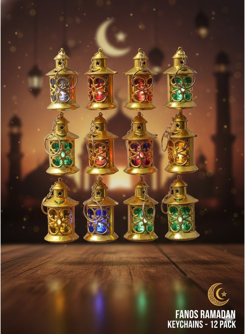 فانوس بلاستيك بتنور ميداليه ( 12 قطعه ) هدايا جميلة - متعدد الالوان - Image 2