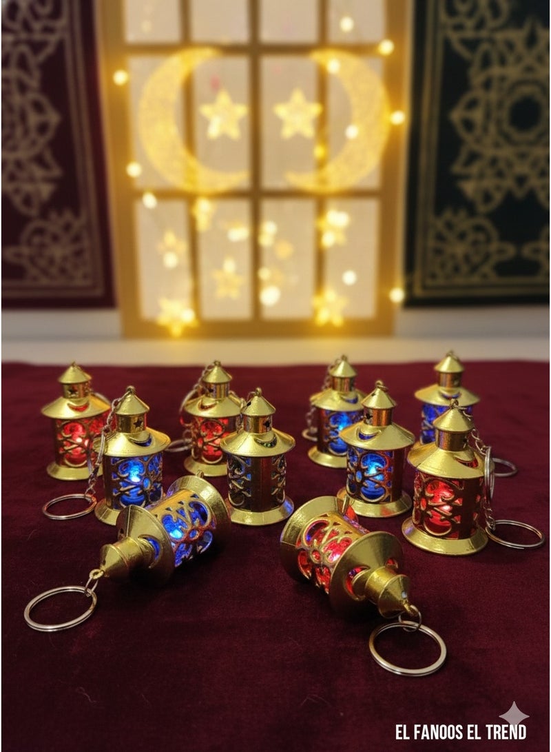 فانوس بلاستيك بتنور ميداليه ( 12 قطعه ) هدايا جميلة - متعدد الالوان - Image 5