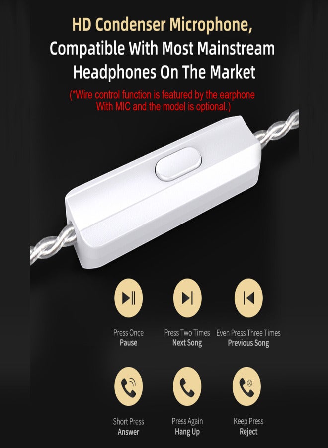 كي زد سماعات أذن ZSN PRO X داخل الأذن، مزودة بمحركين ديناميكيين هجينين 1DD+1BA مع صوت ستيريو جهير عميق، سماعات أذن مريحة بتصميم مريح مع كابل قابل للفصل لأجهزة واجهة الصوت 3.5 ملم (مع ميكروفون). - Image 3