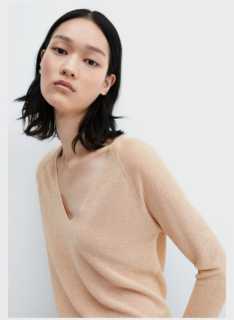 MANGO High Neck Sweater
