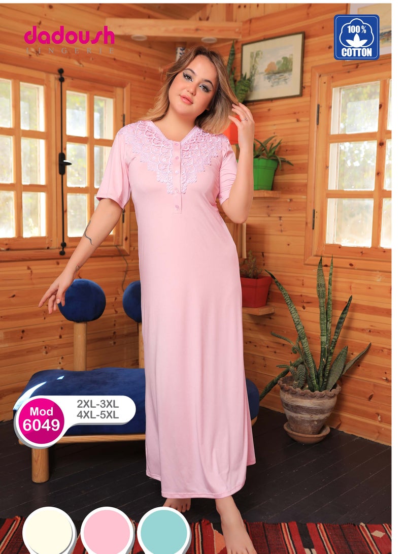 Dadoush Women's long nightgown - casual summer abaya from Daadoush brand  - Image 2