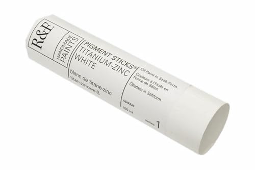 R&F Handmade Paints - Professional Oil Pigment Stick, Titanium-Zinc White, 100 ml - Image 1