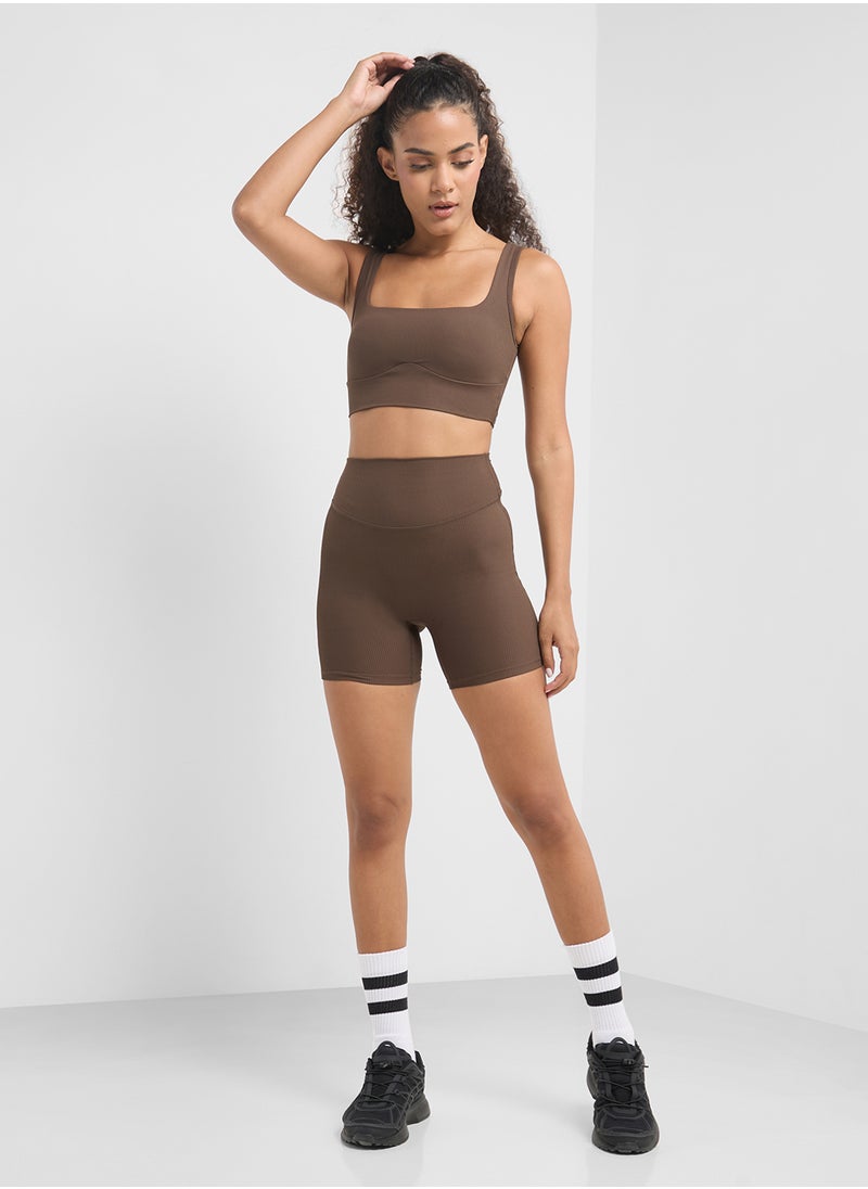 FRWD Seamless Back Cutout Detail Sports Bra  - Image 4