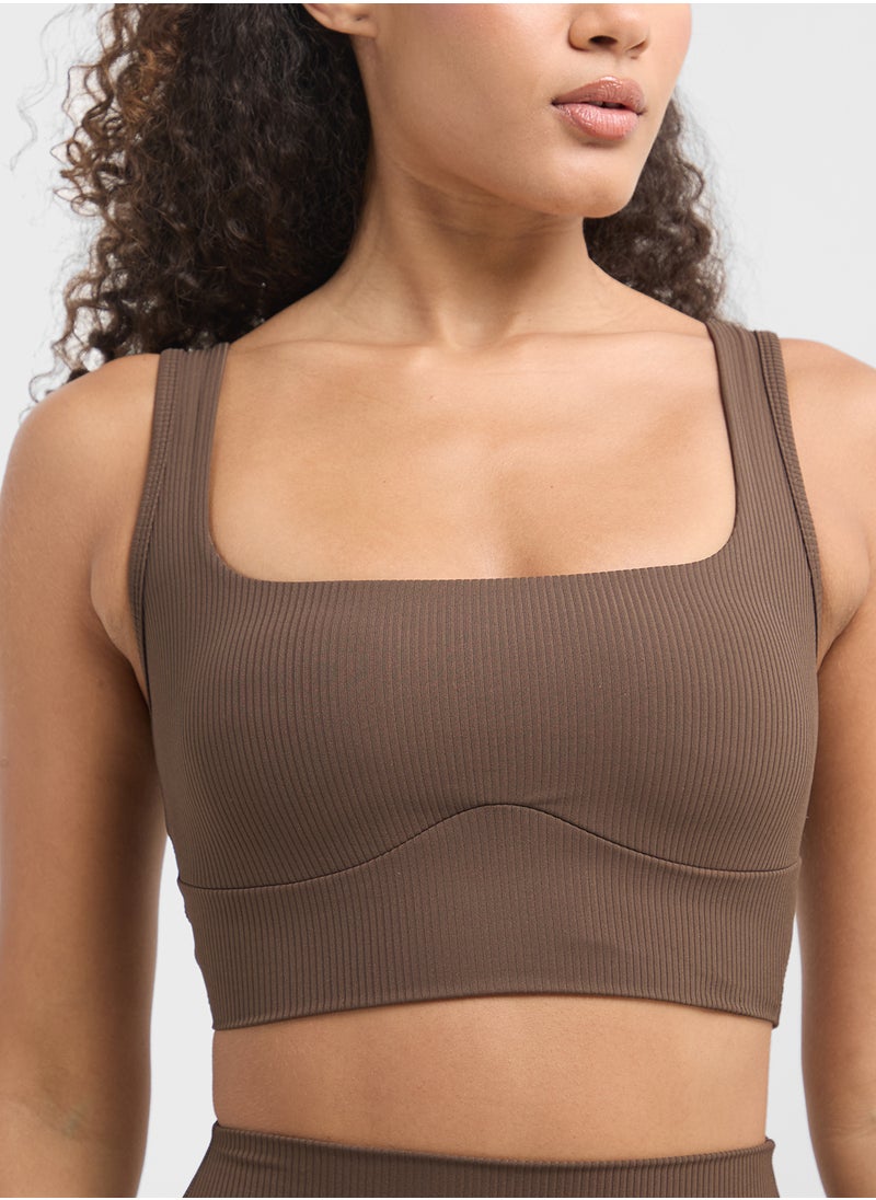 FRWD Seamless Back Cutout Detail Sports Bra  - Image 3