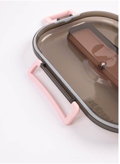 cocobee Cocobee Kids Oval Lunch Box - Pink  - Image 2